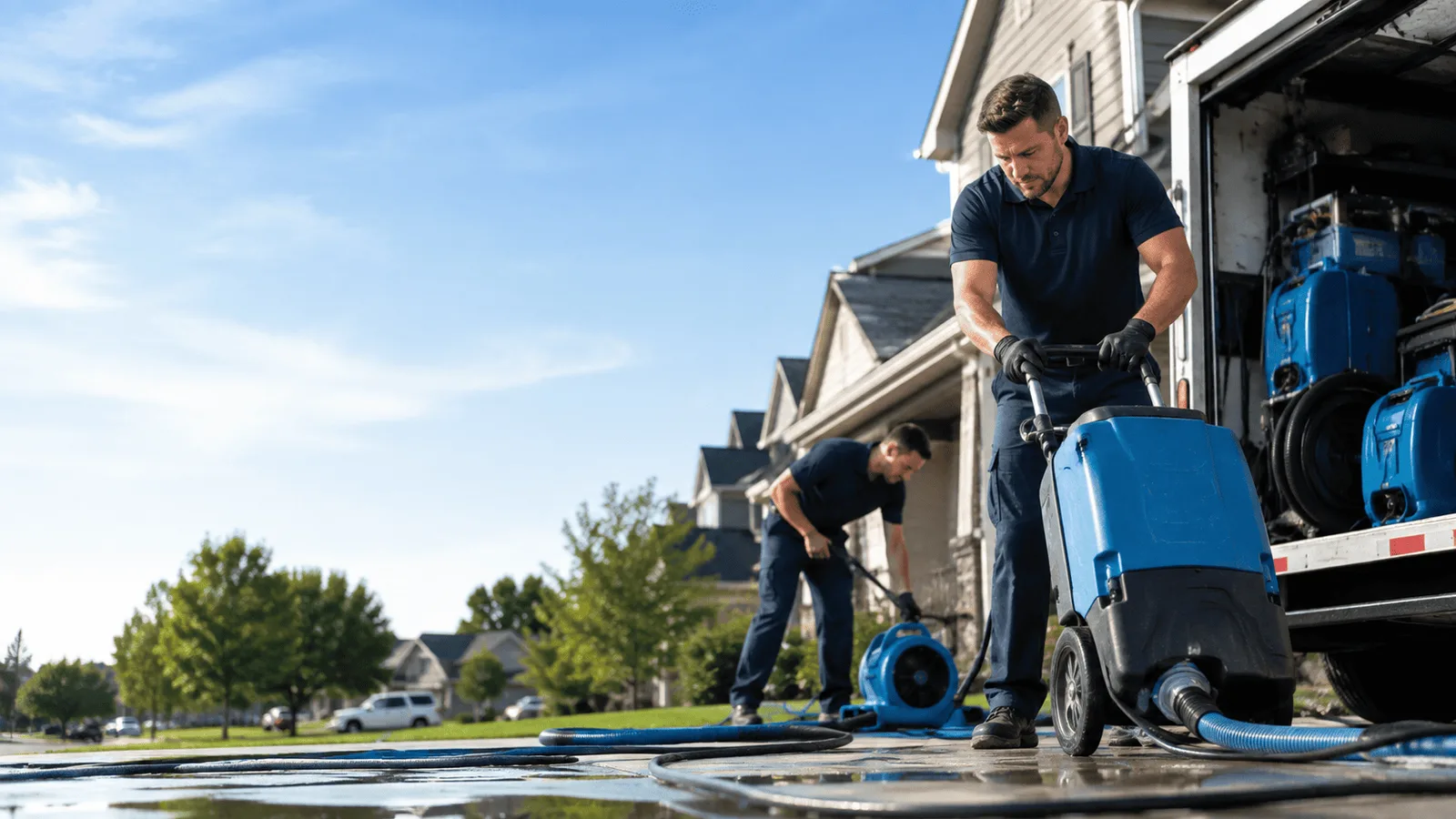 Structural Drying being performed in Hutchinson, PA